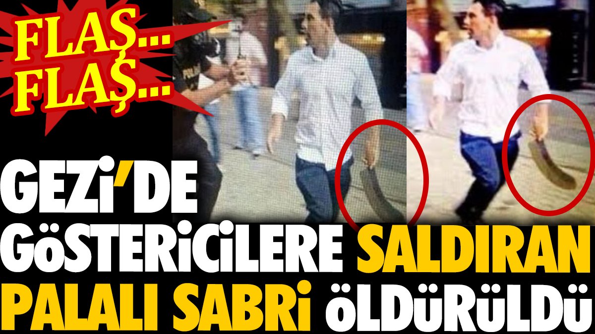 Gezi'de göstericilere saldıran Palalı Sabri öldürüldü