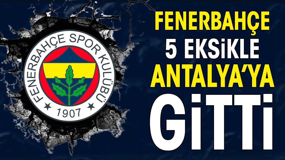 Fenerbahçe'nin Antalyaspor maçı kadrosu belli oldu. İsmail Kartal'dan Çağlar Söyüncü kararı