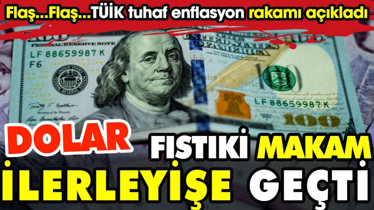 Dolar fıstıki makam ilerleyişe geçti. TÜİK tuhaf enflasyon rakamı açıkladı