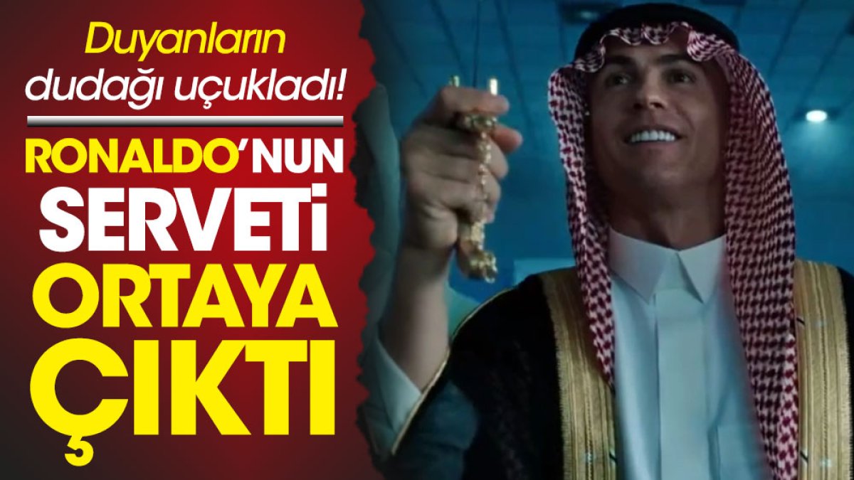 Cristiano Ronaldo'nun serveti ortaya çıktı. Duyanların dudağı uçukladı!