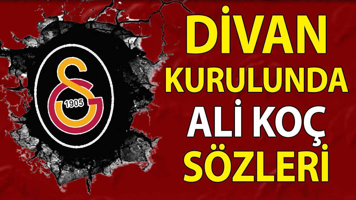 Galatasaray'dan Ali Koç'a: DNA, fıtrat, riya, malum camia, utanma