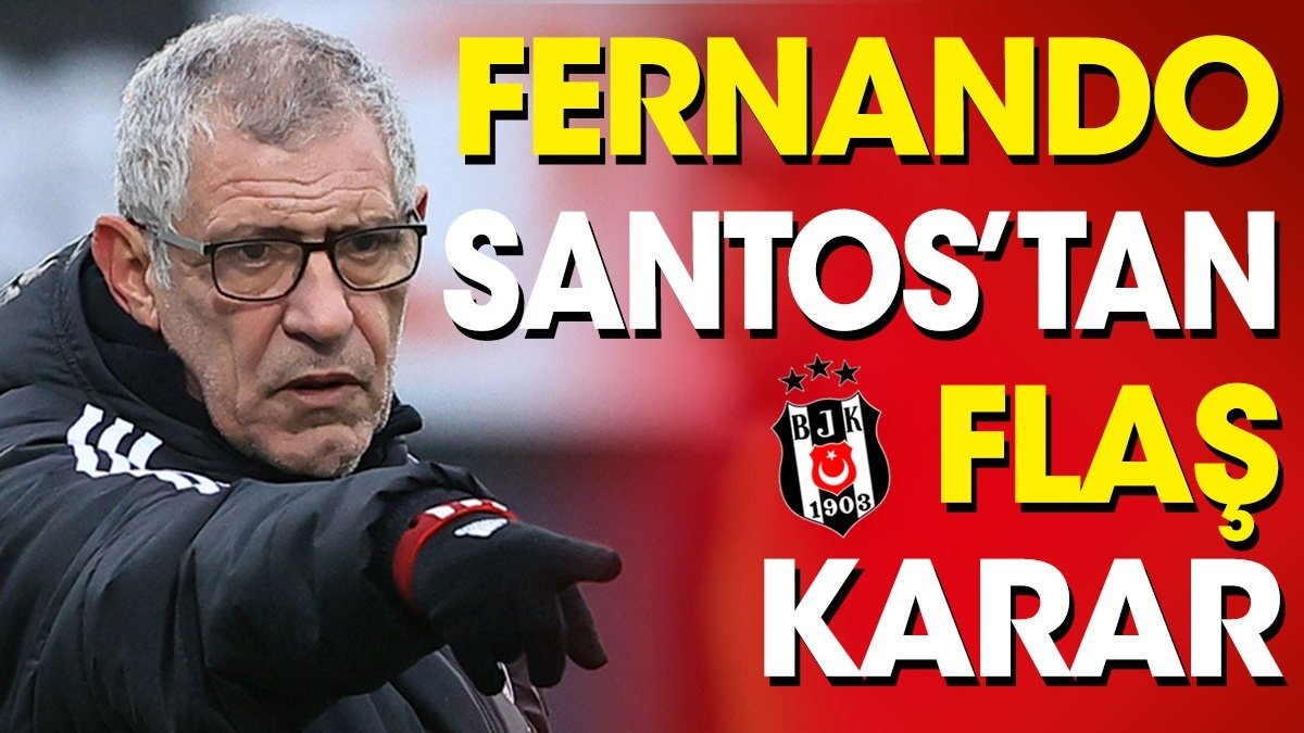 Beşiktaş Antalyaspor deplasmanında. İlk 11 belli oldu. Fernando Santos'tan flaş karar