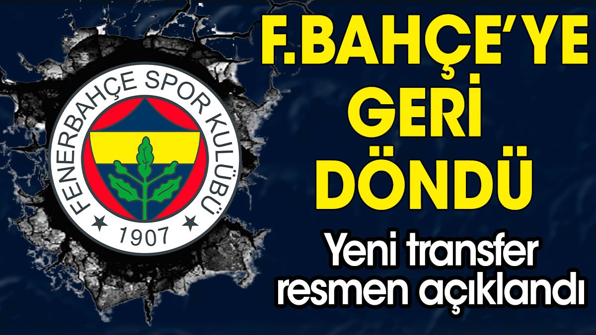 Fenerbahçe'ye geri döndü. Serdar Dursun resmen açıklandı