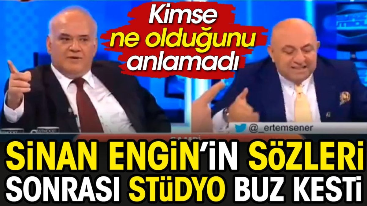 Ahmet Çakar dondu kaldı. Sinan Engin'in sözleri sonrası stüdyoda ölüm sessizliği