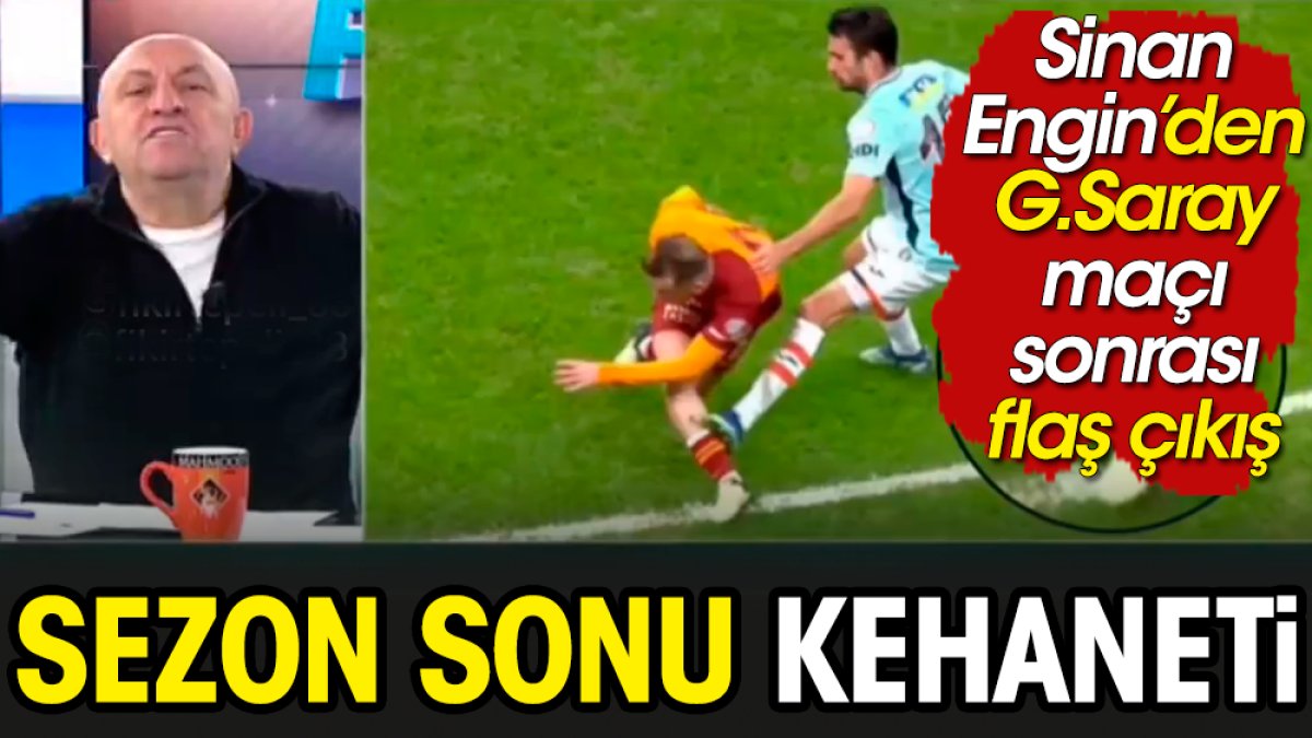 Galatasaray'da 5. yıldızı takıp futbolu bırakacak yıldızı Sinan Engin açıkladı