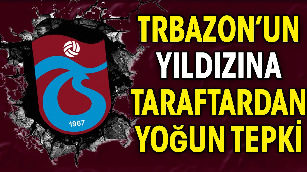 Trabzonspor'un yıldızına taraftarlardan yoğun tepki. Yaptığı hareket sonrası çıldırdılar