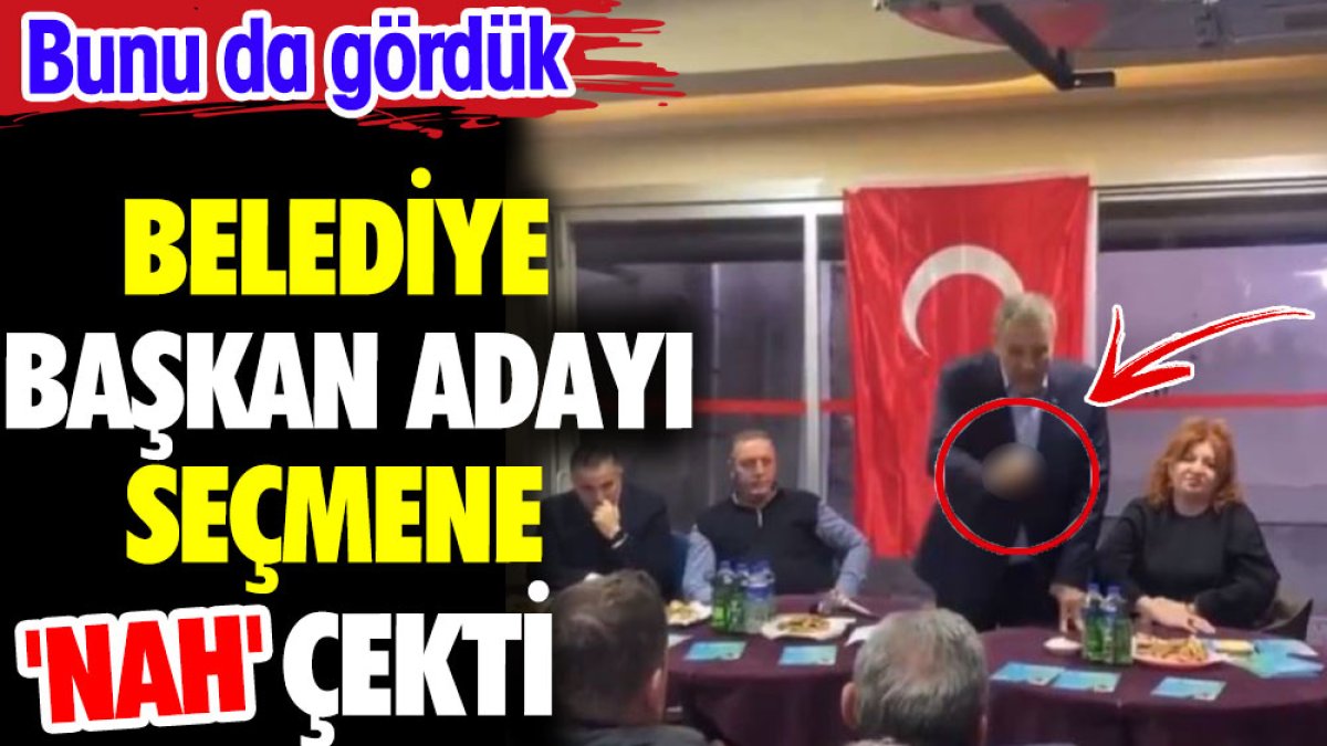 Belediye Başkan adayı seçmene 'Nah' çekti. Bunu da gördük