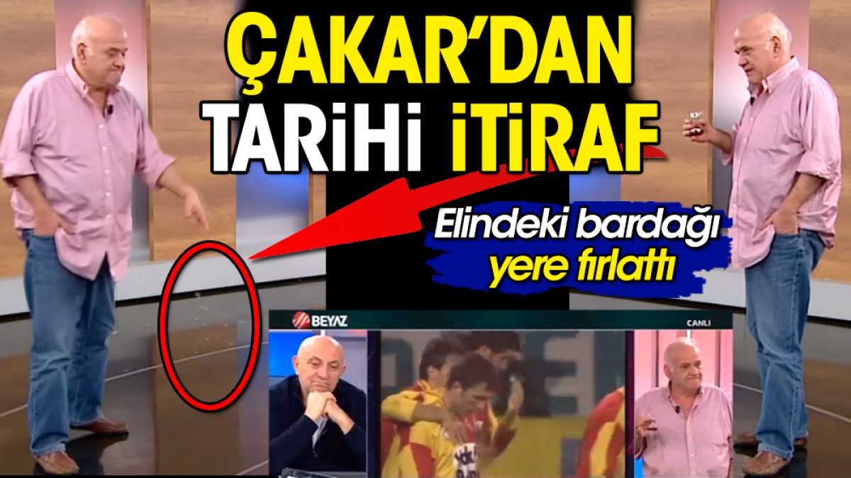 Ahmet Çakar Beşiktaş'ın şampiyonluğunu alıp Galatasaray'a vermiş. Canlı yayında itiraf etti