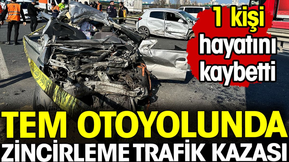 TEM Otoyolu’nda zincirleme trafik kazası: 1 ölü