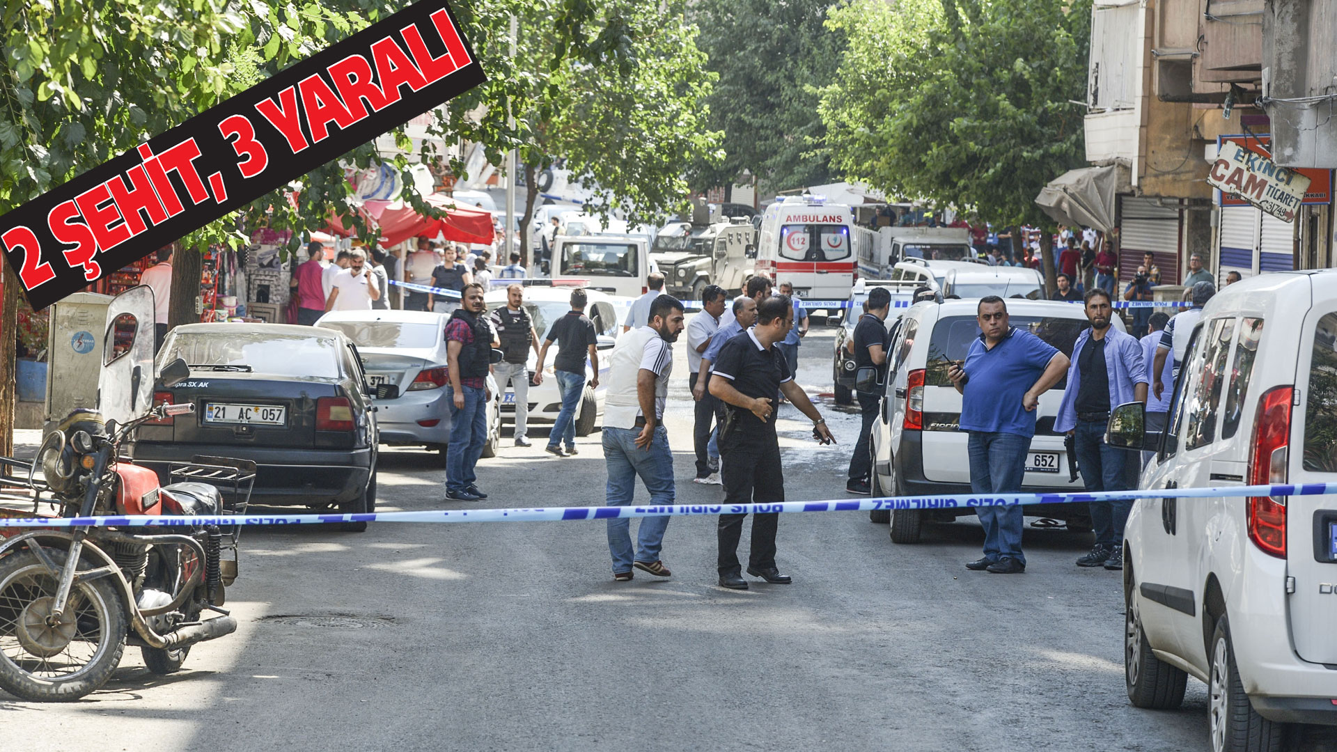 Diyarbakır’da hain saldırı: 1 polis şehit