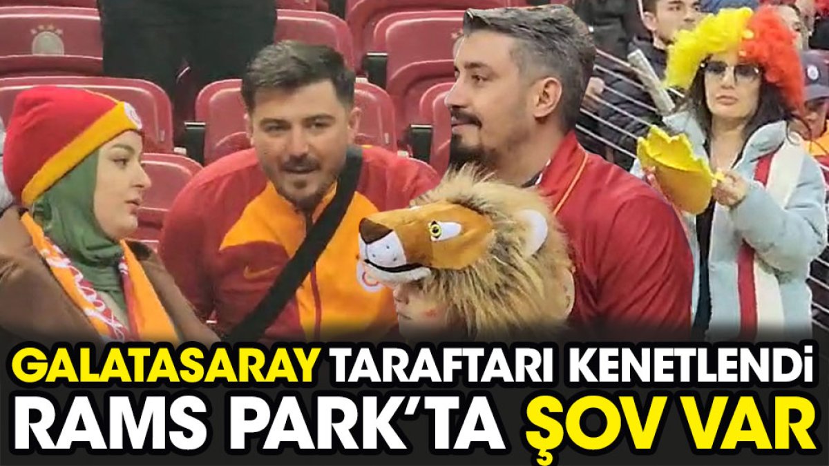 Galatasaray taraftarı kenetlendi. Rams Park'ta sarı kırmızı şov var