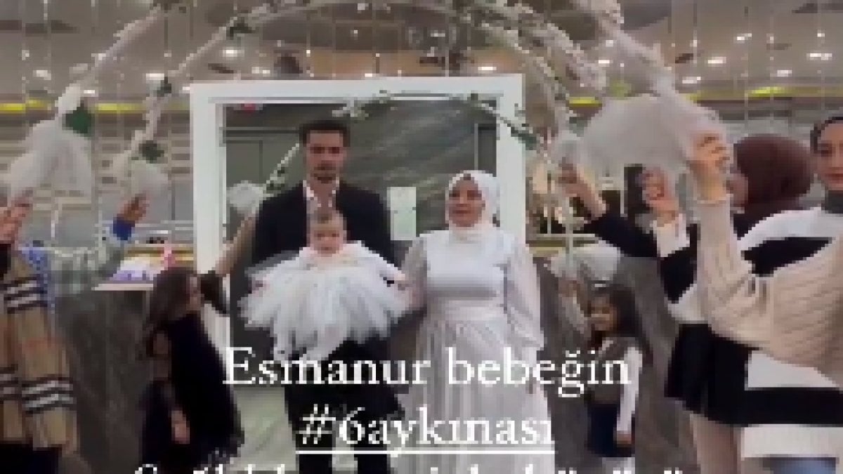 6 aylık bebeklerine düğün gibi kına yaptılar