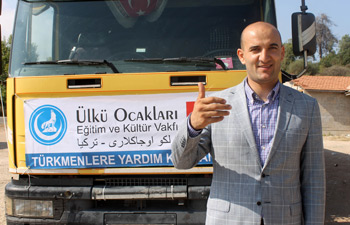 Türkmenlere 4 TIR dolusu insani yardım