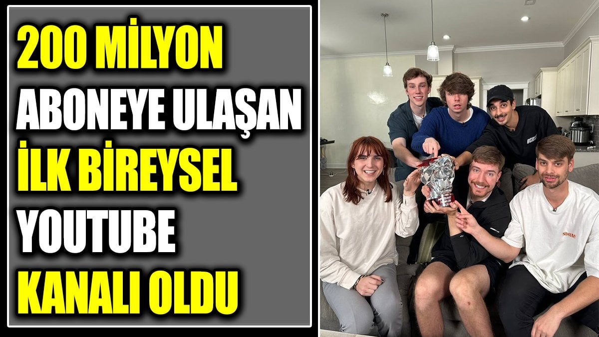 200 milyon aboneye ulaşan ilk bireysel Youtube kanalı oldu