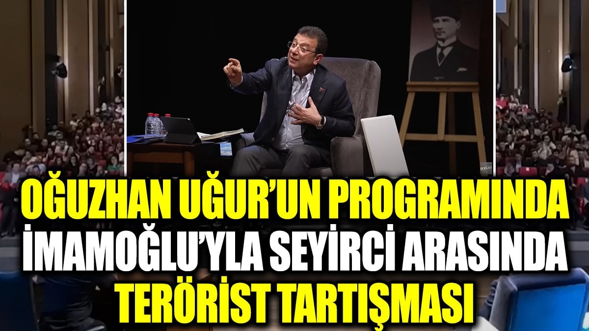 Oğuzhan Uğur’un programında İmamoğlu’yla seyirci arasında terörist tartışması