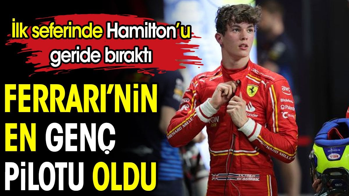 18 yaşında Ferrari'nin en genç pilotu oldu. İlk seferinde Hamilton'u geçti