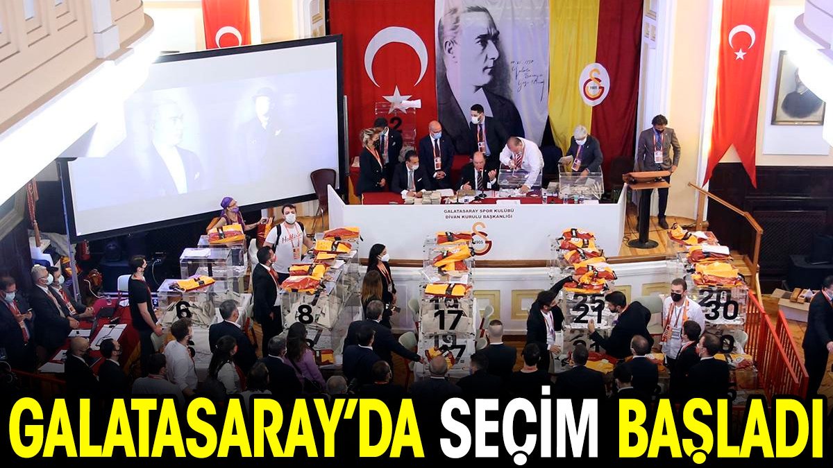 Galatasaray'da seçim başladı