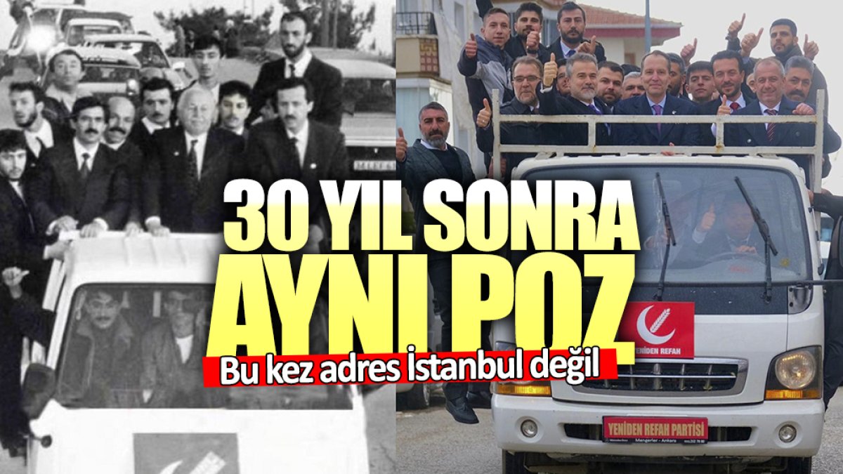 Erbakan 30 yıl sonra yine kamyonet kasasında! Bu kez adres İstanbul değil