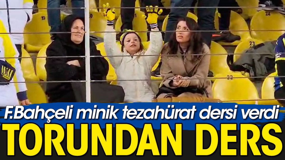 Fenerbahçeli torunu tezahürat dersi verdi
