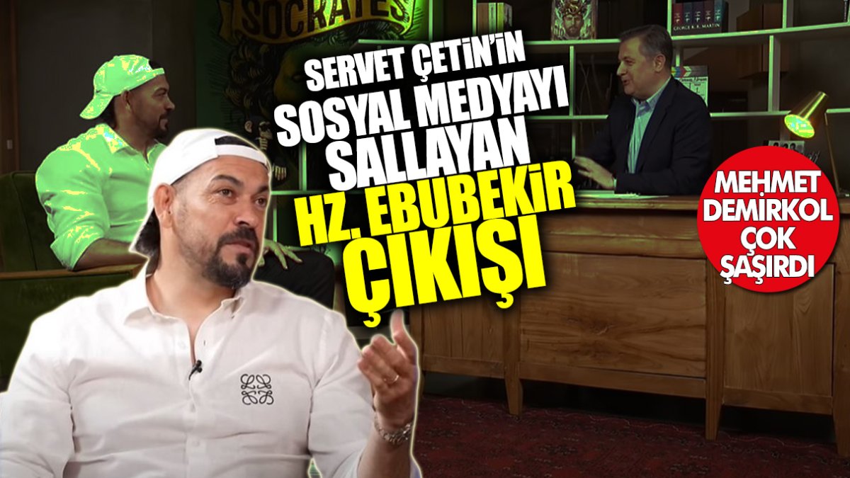 Servet Çetin’in Hz. Ebubekir çıkışı sosyal medyayı salladı! Programın sunucusu Mehmet Demirkol da çok şaşırdı