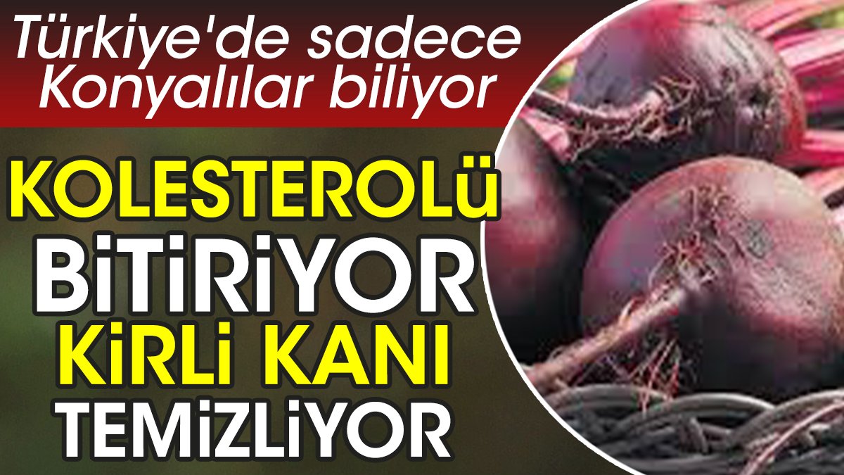 Kolesterolü bitiriyor kirli kanı temizliyor. Türkiye'de sadece Konyalılar biliyor