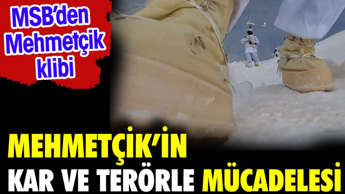 Mehmetçik'in hem karla hem de terörle mücadelesi. MSB klip yayınladı