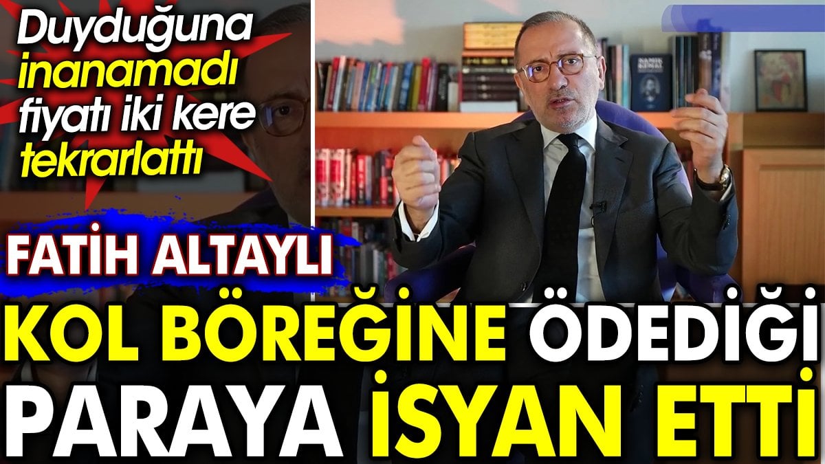 Fatih Altaylı kol böreğine ödediği paraya isyan etti. Duyduğuna inanamadı fiyatı iki kere tekrarlattı