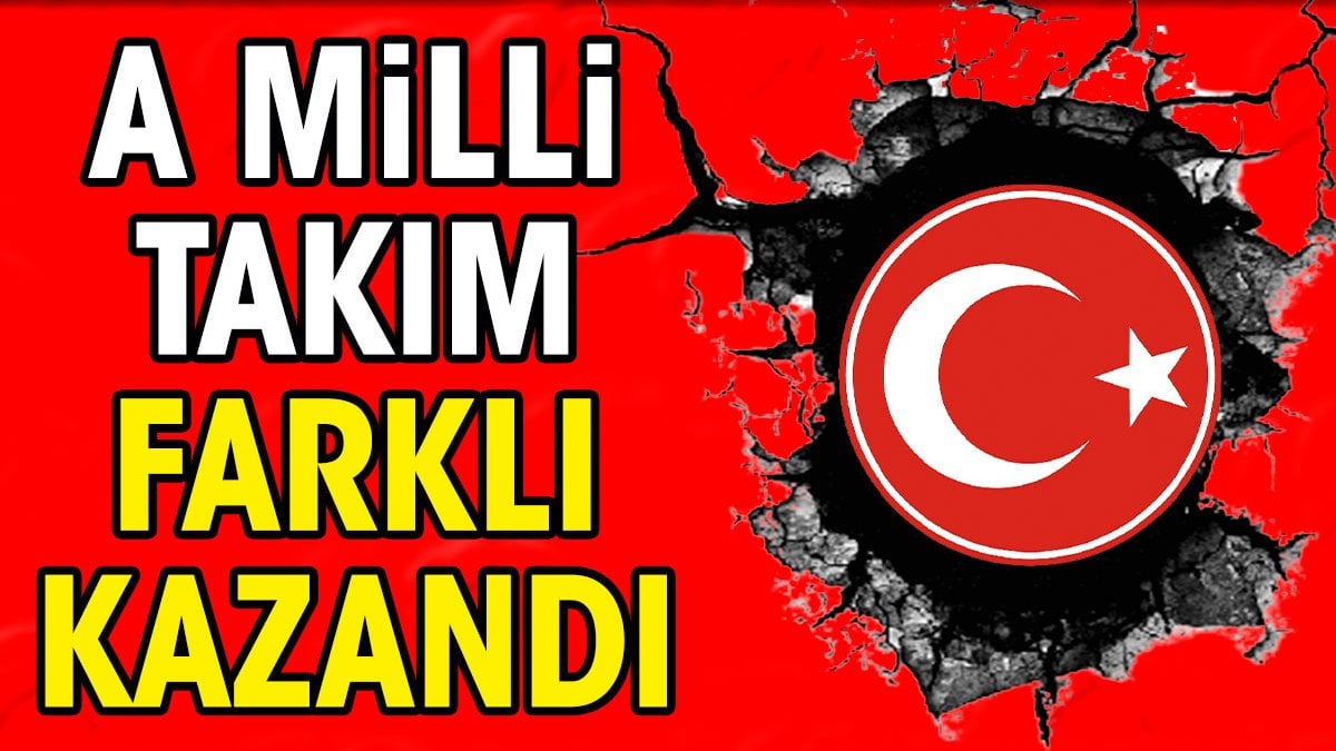 A Milli Takım farklı kazandı