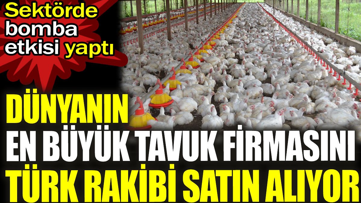Dünyanın en büyük tavuk firmasını Türk rakibi satın alıyor. Sektörde bomba etkisi yaptı