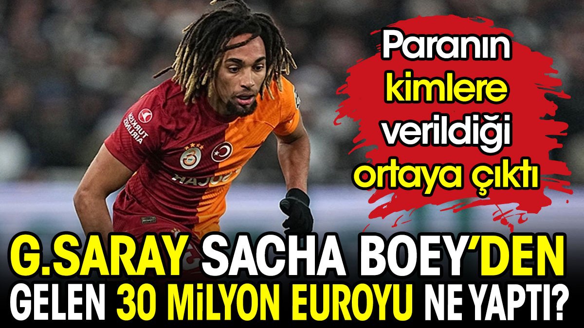 Galatasaray Sacha Boey'den gelen 35 milyon euroyu ne yaptı? Paranın kimlere verildiği ortaya çıktı