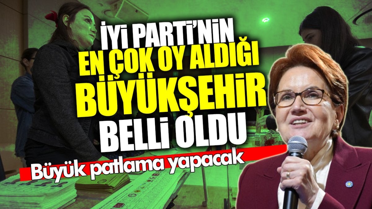 İYİ Parti’nin en çok oy aldığı büyükşehir belli oldu! Büyük patlama yapacak