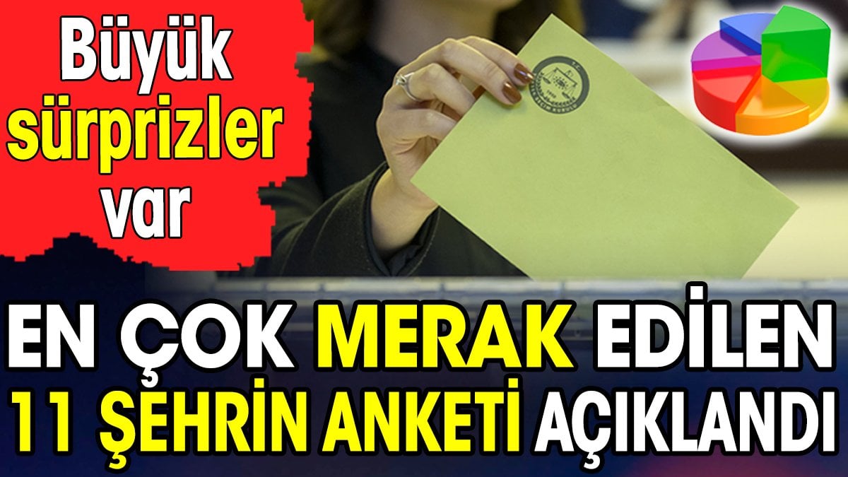 En çok merak edilen 11 şehrin anketi açıklandı. Büyük sürprizler var