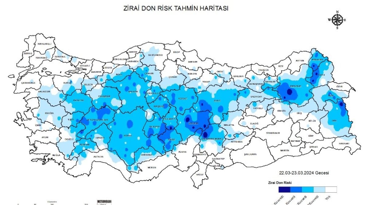 MGM Denizli için zirai don uyarısında bulundu