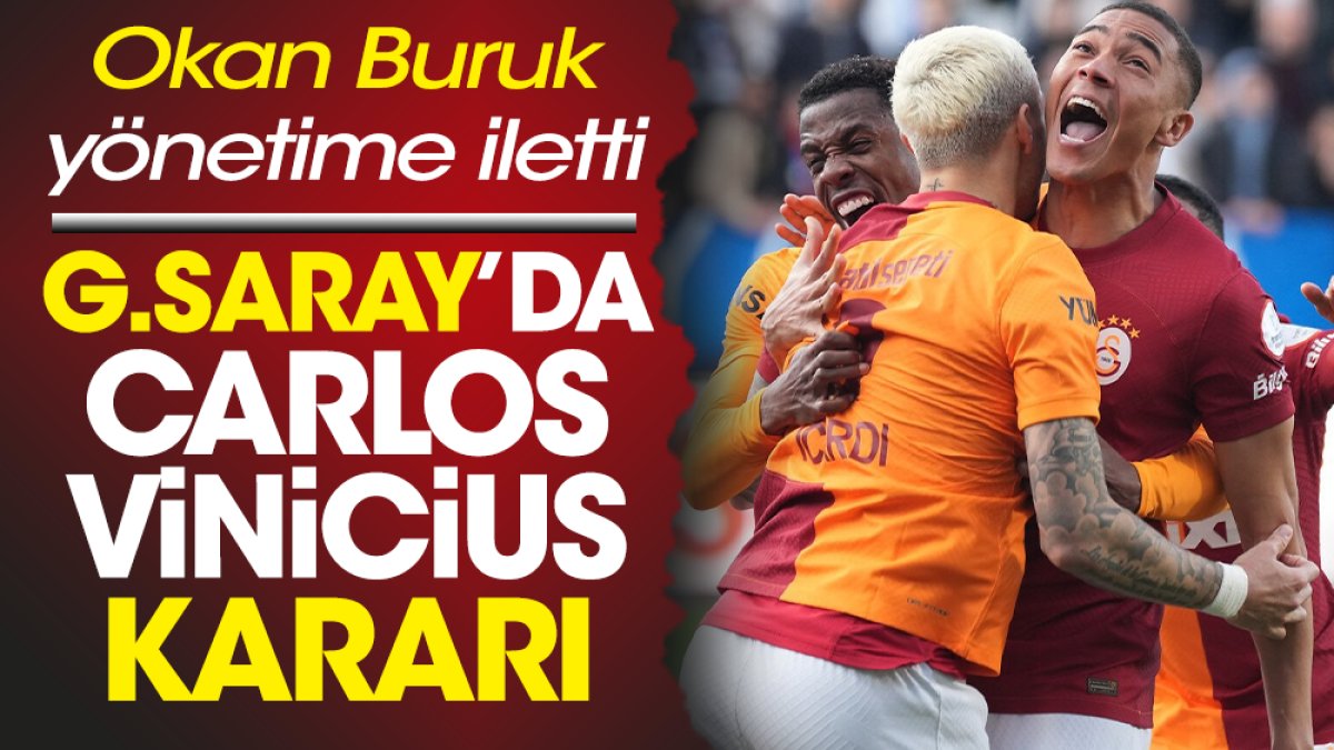 Galatasaray'da Vinicius kararı. Okan Buruk yönetime iletti