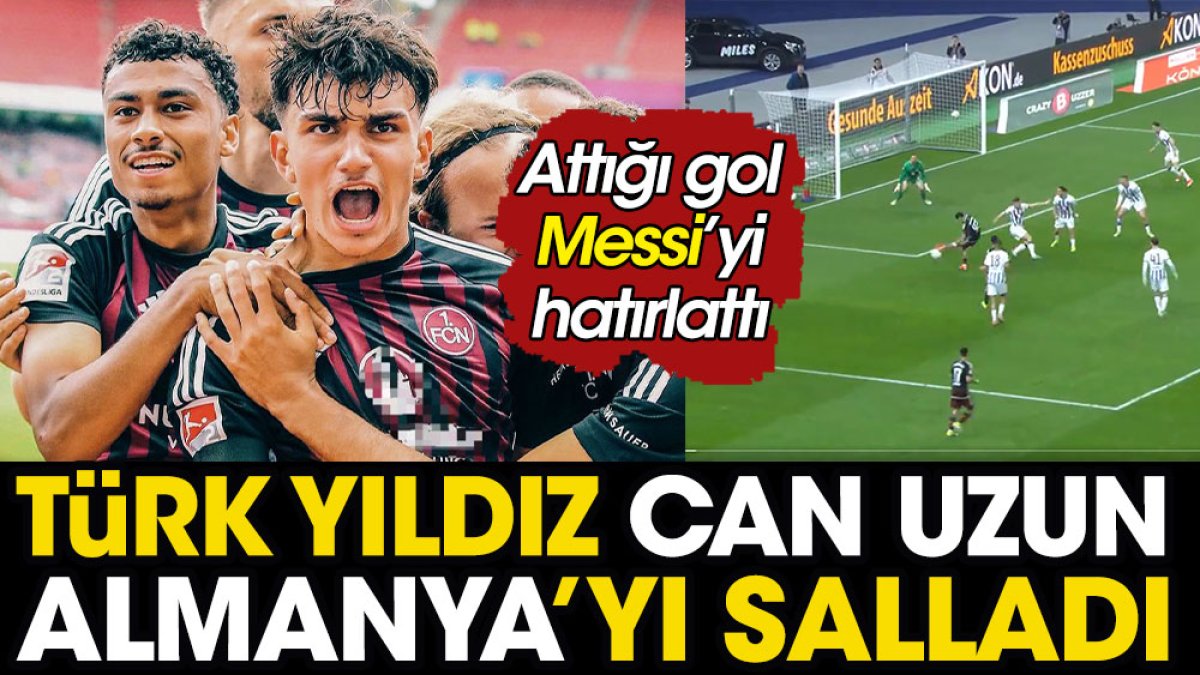 Türk yıldız Can Uzun Almanya'yı salladı. Attığı gol Messi'yi hatırlattı