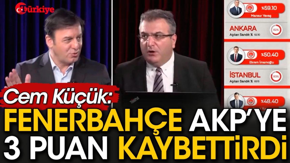 Fenerbahçe AK Parti'ye 3 puan kaybettirdi