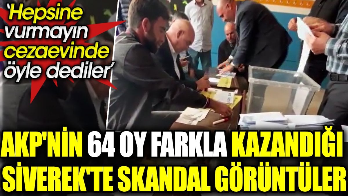 AKP'nin 64 oy farkla kazandığı Şanlıurfa Siverek'te skandal görüntüler: Hepsine vurmayın cezaevinde öyle dediler