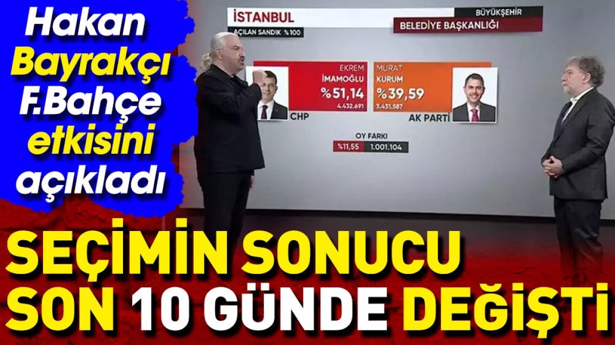 Ahmet Hakan'ın gözleri faltaşı gibi açıldı. Fenerbahçe'nin seçimde AKP'ye ne yaptığını Hakan Bayrakçı anlattı