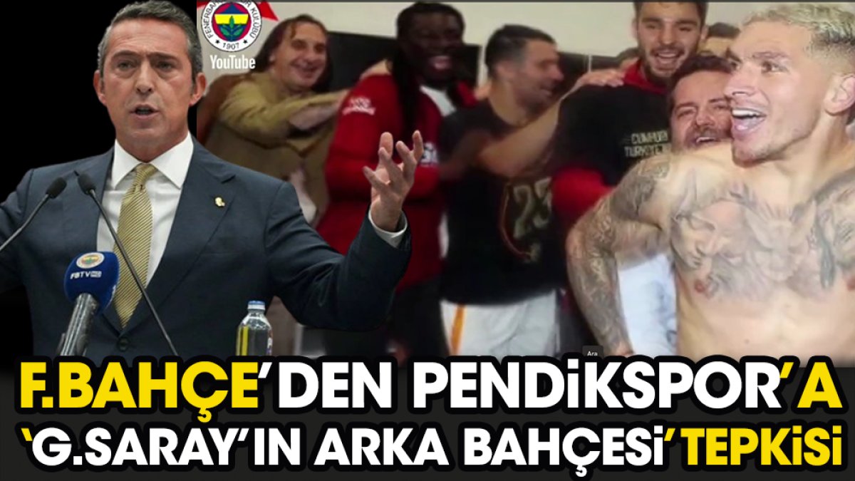 Fenerbahçe'den Pendikspor'a 'Galatasaray'ın arka bahçesi' tepkisi