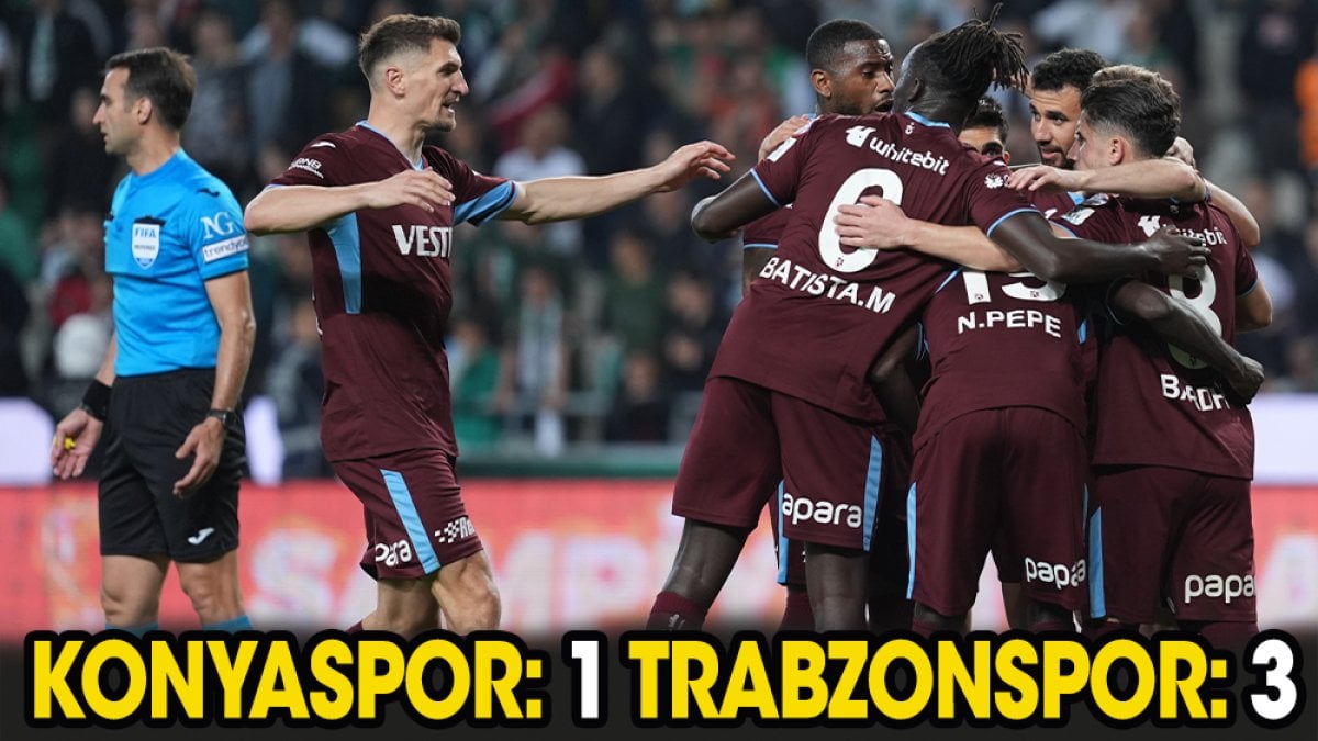 KONYASPOR: 1 TRABZONSPOR: 3