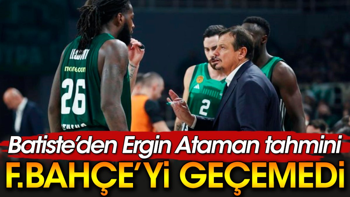 Ergin Ataman Fenerbahçe'nin arkasında kaldı