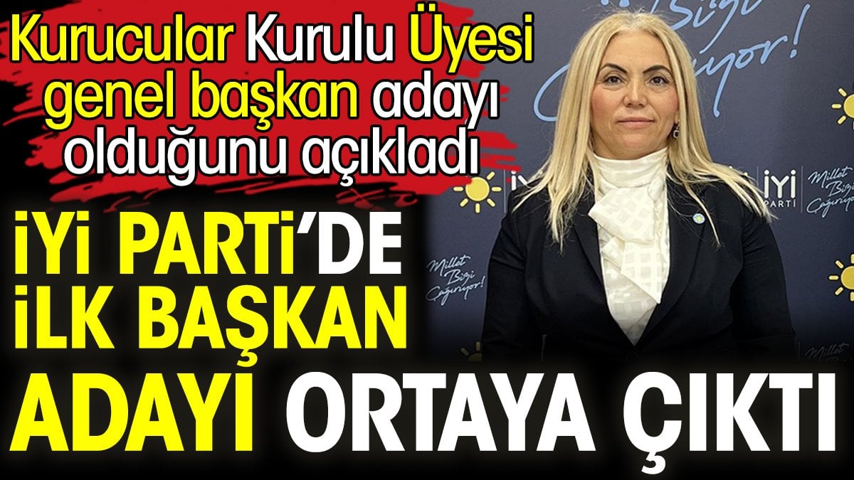 İYİ Parti’de ilk başkan adayı ortaya çıktı. Kurucular Kurulu Üyesi genel başkan adayı olduğunu açıkladı