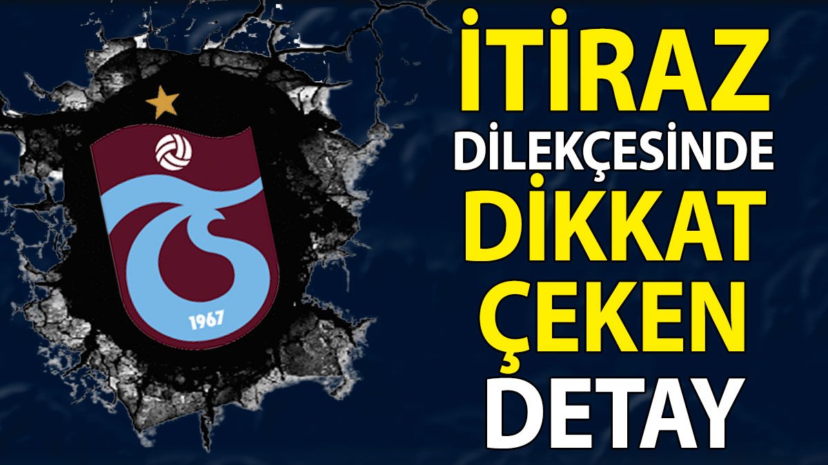 Trabzonspor TFF'nin açığını yakaladı