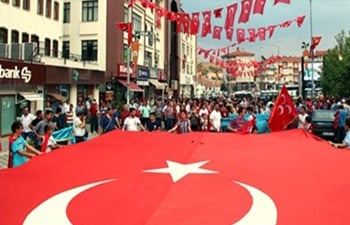 Ankara’da terör protestosu