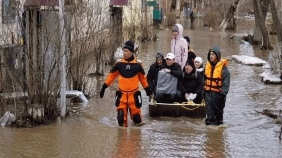 Kazakistan’daki selde felaketinde 2 kişi hayatını kaybetti