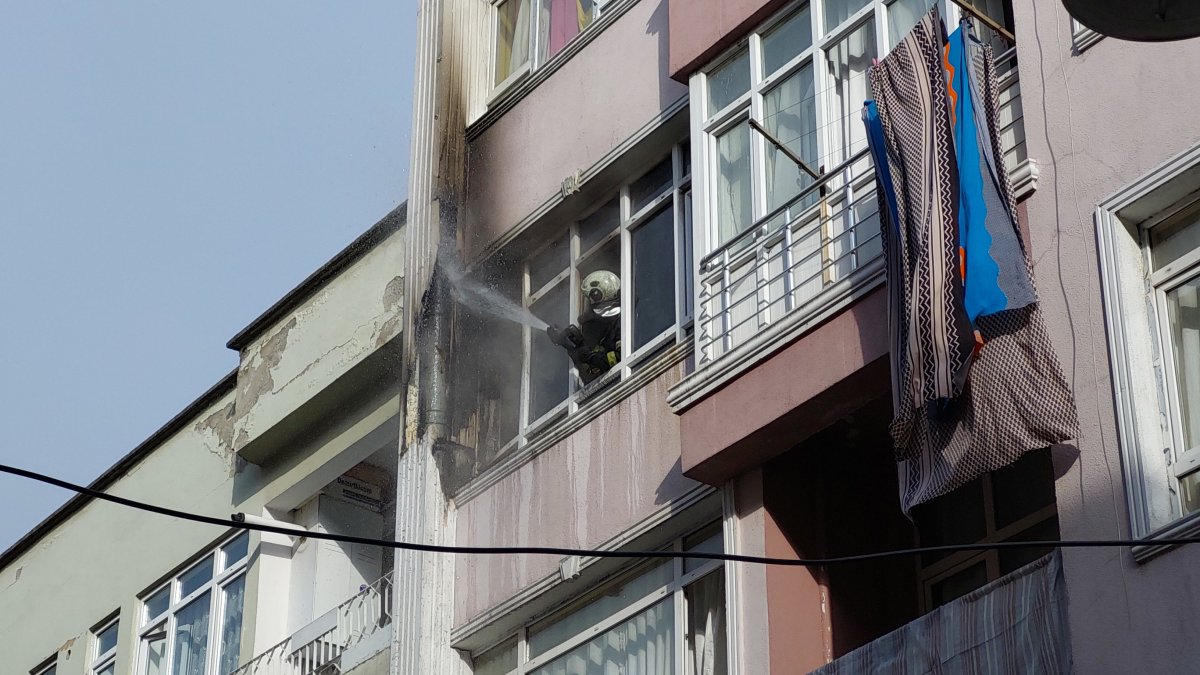Samsun'da ev yangını
