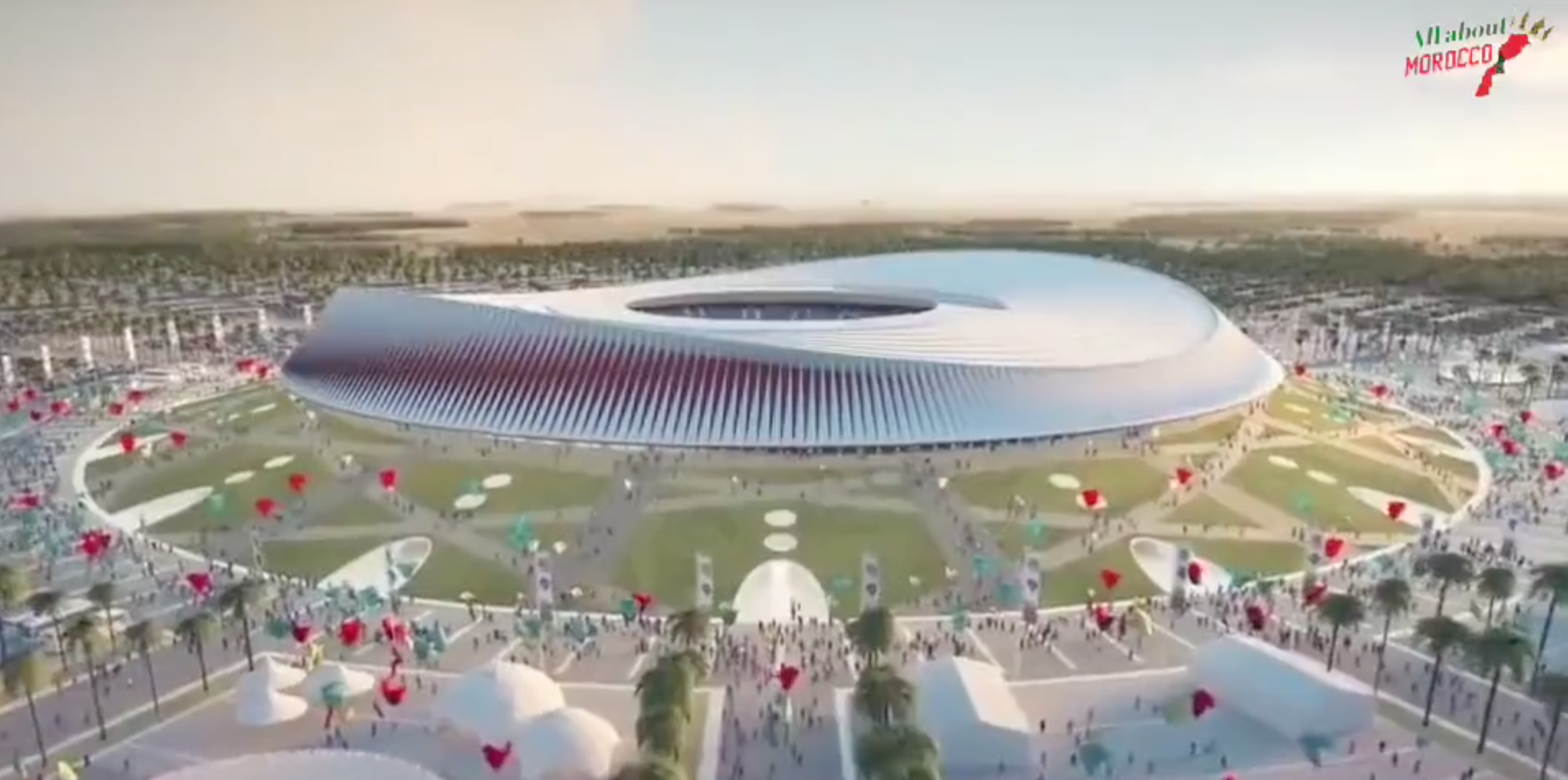 Dünyanın en büyük futbol stadı Fas'ta inşa edilecek
