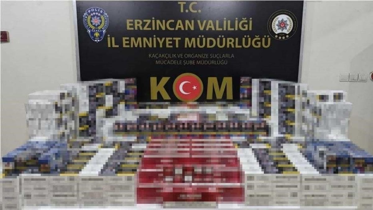 Erzincan’da kaçak sigara operasyonu