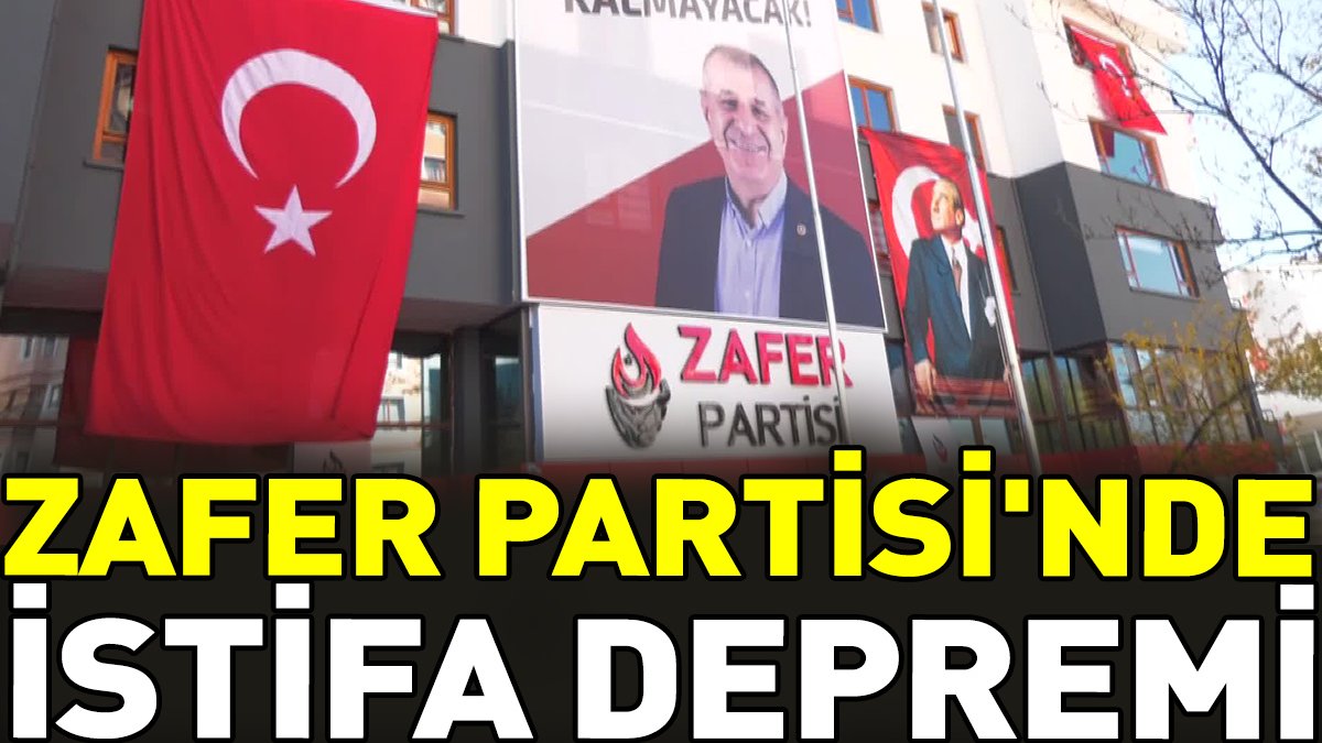 Zafer Partisi'nde istifa depremi