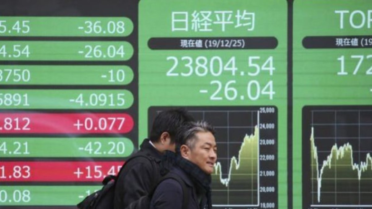 Asya Borsa’sında ekran yeşile büründü